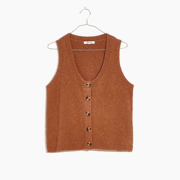 Madewell Kneale Button-Front Sweater Vest size extra small - Picture 4 of 9